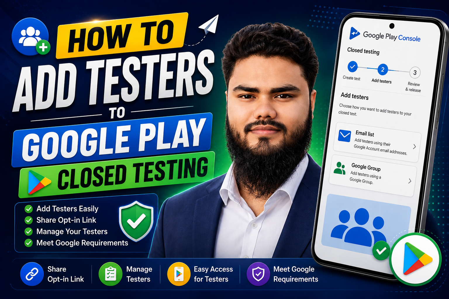 How to Add Testers to Google Play Closed Testing