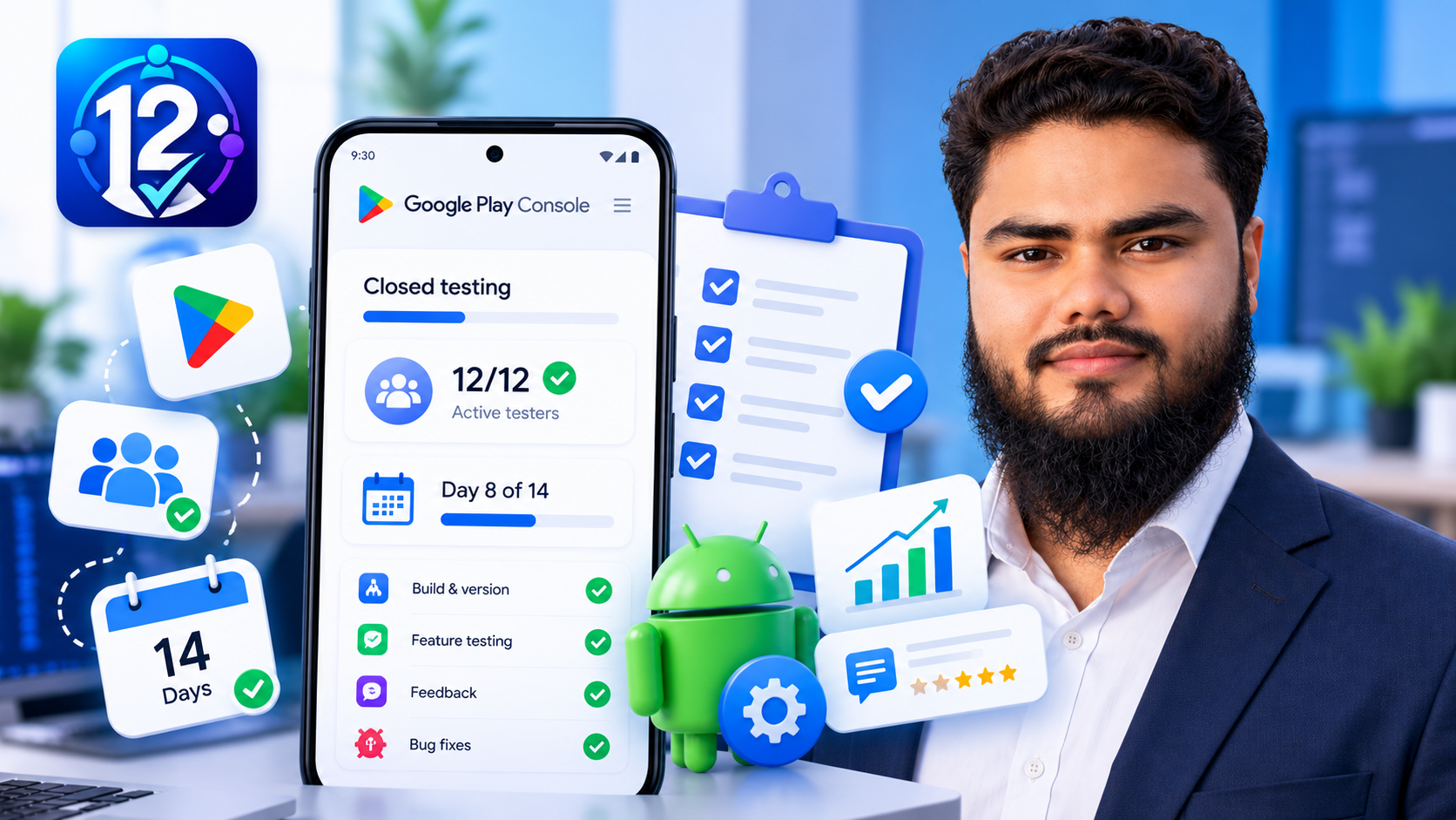 Google Play Closed Testing Checklist: What to Track During Your 14-Day Test in 2026