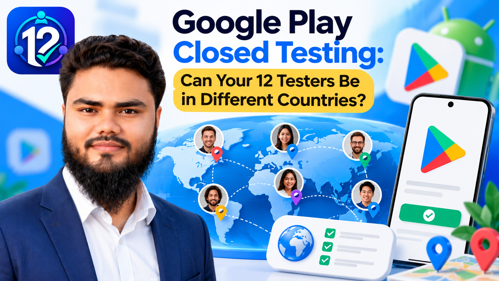 Google Play Closed Testing: Can Your 12 Testers Be in Different Countries?